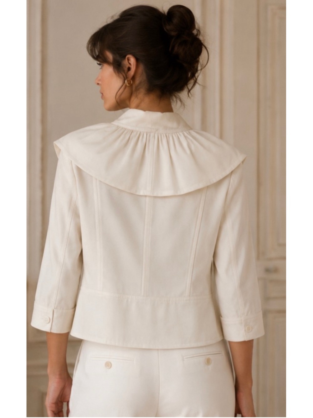 Viktor & Rolf Ruffled Blazer Jacket,Ivory , Size S FairyCore - Picture 2 of 7